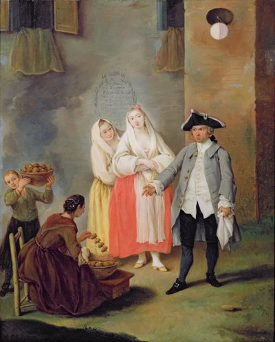 The Fried Potato Seller by Pietro Longhi